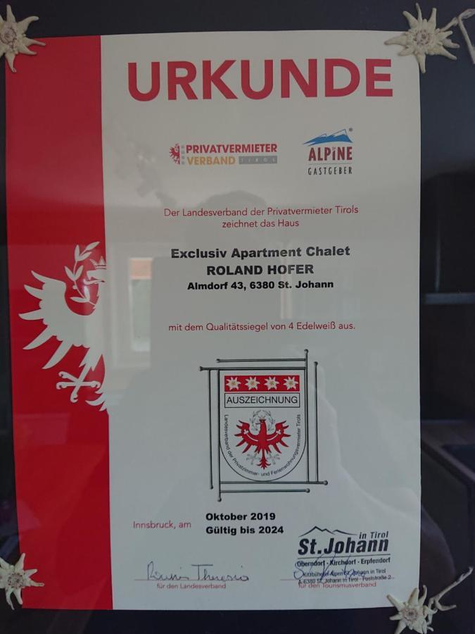 Exclusive Appartement Chalet Sankt Johann in Tirol Esterno foto